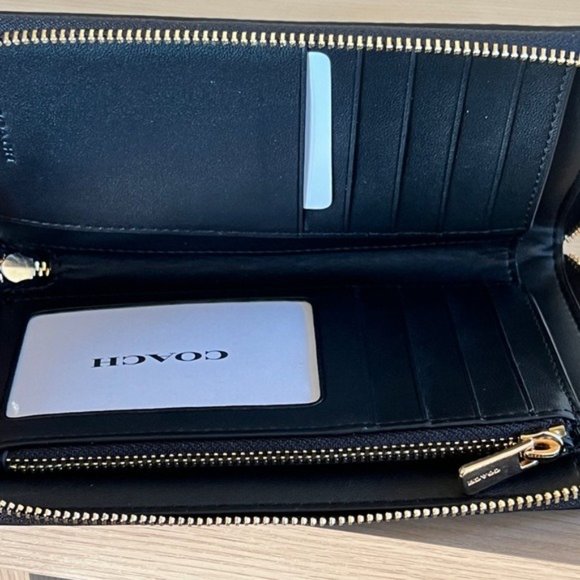 Coach Zebra Print City tote & wallet set brown black NWT - Picture 14 of 15